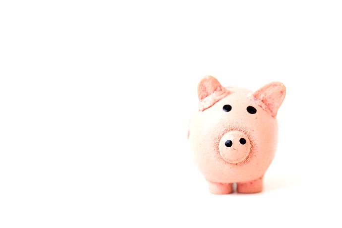 pink pig figurine on white surface